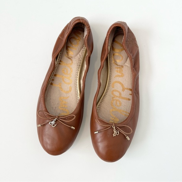 Sam Edelman Women’s Felicia leather flats in brown Neutral ballet flat Size 8.5 - Picture 3 of 8